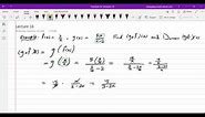 Lecture 16 Composition of Functions part 2