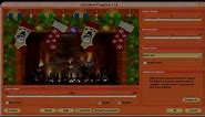 3D Christmas Fireplace Screensaver with Music - HD Virtual Fireplace Burning Free Download