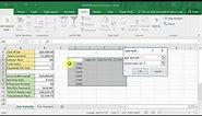 Excel What If Analysis: Data Table One Variable (Excel 2016)