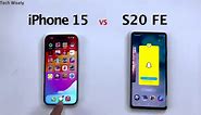 iPhone 15 vs SAMSUNG S20 FE Speed Test