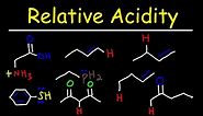 Acids & Bases - Inductive Effect, Electronegativity, Hybridization, Resonance & Atomic Size