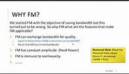 5.5 Examples of FM/PM Bandwidth Estimation (Carson's Rule) and Why FM/PM ?
