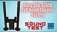 Sony DAV-DZ650 Home Theater System Sound Test