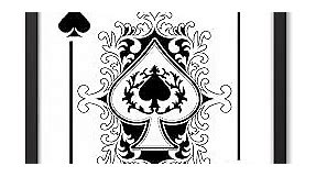 Ace of Spades Playing Card Framed Canvas Wall Art, 16x20