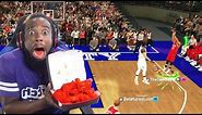 Every 3 Pointer Playoffs Stephen Curry Misses I Eat WORLDS HOTTEST WINGS! NBA 2K19