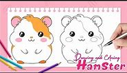 How to Draw a Hamster | Hamster drawing Step by Step | Hamster drawing for beginners