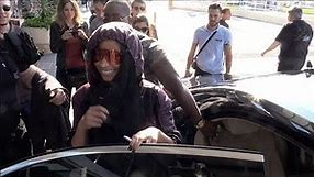 EXCLUSIVE : Tired Nicki Minaj arriving at Cannes airport