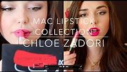 MAC Lipstick Collection + Lip Swatches | Chloé Zadori