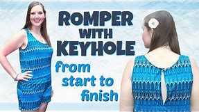 How to Make a Romper without a Pattern | DIY Romper with Keyhole Back