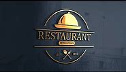 How to Make a Restaurant Logo Design Photoshop CC Tutorial 2021