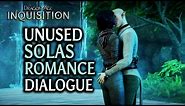 Dragon Age Inquisition - Unused Solas Romance Dialogue from the Waterfall Scene