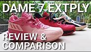 IS IT BETTER? DAME 7 EXTPLY: REVIEW AND COMPARISON! Damian Lillard Adidas Basketball Shoe