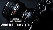 Autofocusing Nikon Lenses on the Fujifilm GFX System - Steelsring Nikon F/GFX Smart Adapter