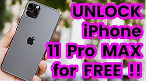 🥇 Unlock iPhone 11 Pro Max AT&T, Sprint, T-Mobile, Cricket, Verizon, Xfinity...
