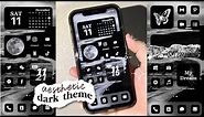 customize your iphone 🌒 iOS15 (dark theme) 🖤 | how to have an aesthetic phone