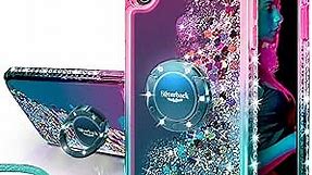 Silverback for iPhone Xs Max Case, Moving Liquid Holographic Sparkle Glitter Case with Stand, Bling Diamond Rhinestone Bumper Stand Slim Protective Apple iPhone Xs Max Case for Girls Women -Green