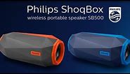 Philips Shoqbox wireless portable speaker SB500: Extreme Loudness | Philips Sound