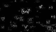 Flying Math Equation Black Screen with Illuminati Sound Effects
