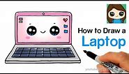 How to Draw a Laptop Computer Easy and Cute