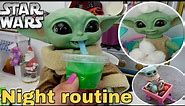 Night Routine of Baby Yoda Galactic Snackin Grogu