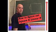 How to figure out Square & linear ft for Diy