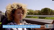 Seat Belt Tension Adjuster (Universal 2-pk) - Relieves Irritation, Prevents Sense of Choking While Driving or Riding in Cars - Slide, Lock and Go