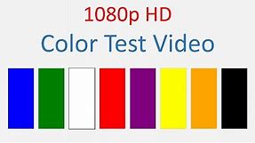 TV, Laptop, Phone screen color test video HD 1080p