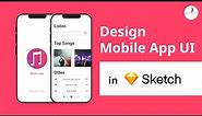 Design Mobile App UI/UX in Sketch Tutorial