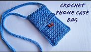 How to Crochet Phone Case bag for beginners SUPER QUICK AND EASY