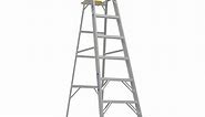 Werner 8 ft. Aluminum Step Ladder (12 ft. Reach Height) with 250 lb. Load Capacity Type I Duty Rating 368