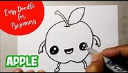 Easy Doodle for Kids - How To Draw An Apple