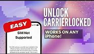 SIM Network Unlock on ANY Phones iOS or Android