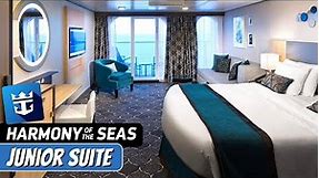 Harmony of the Seas | Junior Suite Full Walkthrough Tour & Review 4K | Royal Caribbean Cruise Line