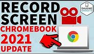 How to Record Chromebook Screen - 2021 - Built in Chromebook Screen Recorder