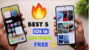 2023 Best 5 (iOS 16) Theme For Miui 14 | iPhone 14 Pro Miui Theme