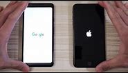Google Pixel 2 XL vs iPhone 8 Plus - Speed Test! (4K)