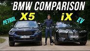 BMW iX vs BMW X5 M50i car comparison REVIEW - EV or petrol, what’s better?