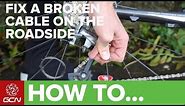 How To Fix A Broken Gear Cable On Your Bicycle - GCN's Roadside Maintenance Series