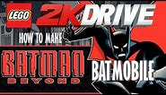 LEGO 2K Drive HOW TO MAKE Custom BATMAN BEYOND BATMOBILE (Water Craft)