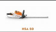 STIHL HSA 50 Cordless Hedge Trimmer | Battery-Powered Hedge Trimmers | STIHL AK System | STIHL GB