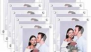 Wesiti 12 Pack Floating Acrylic Frame 5 x 7 Inches Clear Double Sided Picture Frames Wall Mount Frameless Photo Frames with Metal Standoff for Christmas Home Artwork Display, Full Frame 6.6" x 8.6"