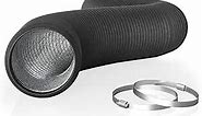 AC Infinity Flexible 4-Inch Aluminum Ducting, Heavy-Duty Four-Layer Protection, 8-Feet Long for Heating Cooling Ventilation and Exhaust