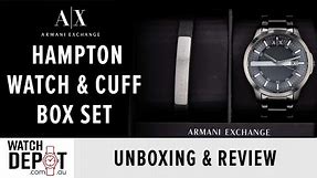 Armani Exchange Watch + Leather Cuff Box Set | Unboxing & Review