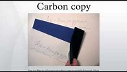 Carbon copy