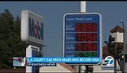 Gas prices in Los Angeles nearing a new record