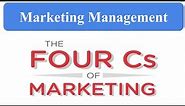Four C's Of Marketing | Marketing Management | Consumer, Cost, Convenience, Communication, 4 c