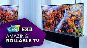 Watch LG's amazing rollable OLED TV in action at CES 2019