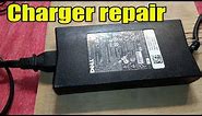 Laptop charger repair. Dell laptop power supply repair. Diy charger repair. Repair charger at home