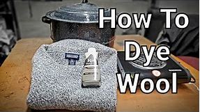 Dyeing A Wool Sweater Brown/ Tutorial/ A How To Video/ DIY