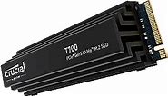 Crucial T700 4TB Gen5 NVMe M.2 SSD with Heatsink - Up to 12,400 MB/s - DirectStorage Enabled - CT4000T700SSD5 - Gaming, Photography, Video Editing & Design - Internal Solid State Drive
